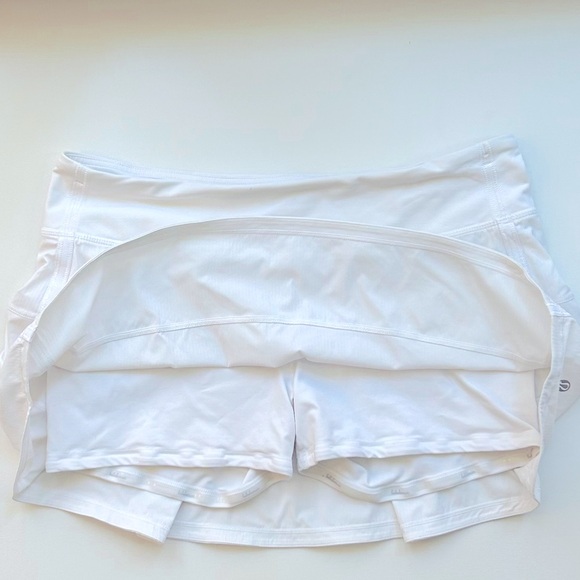 Lululemon I Pace Rival Mid-Rise Skirt I Tennis skirt l white I size 10 - Picture 5 of 7